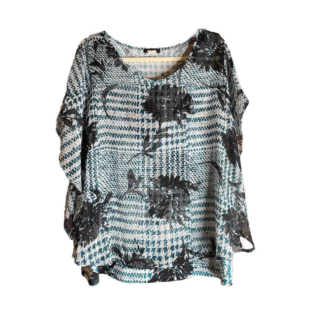 Cocomo Black and White Patterned Blouse